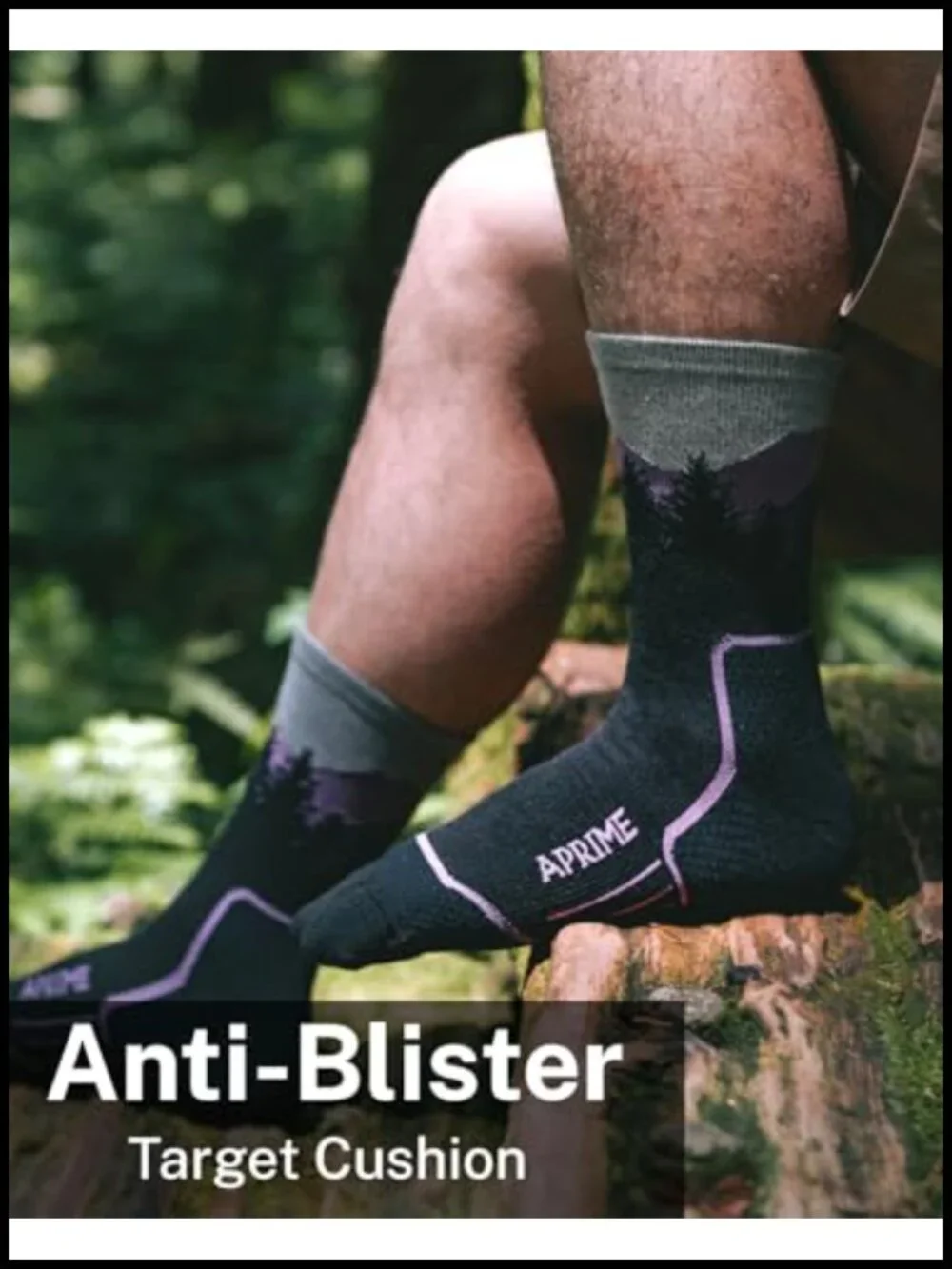 Merino Wool Hiking Socks Micro Crew Moisture Wicking Anti-Blister Men Women